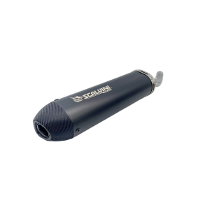 Silenziatore alu nero carbon look Scalvini | TM SMR 125 2008-2016