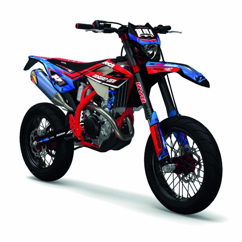 Graphic kit Beta Grenz FFF for Beta RR, RX, Xtrainer, LC motorcycles
