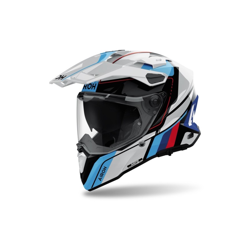 Casco Airoh Commander 2 Skip White Red Gloss