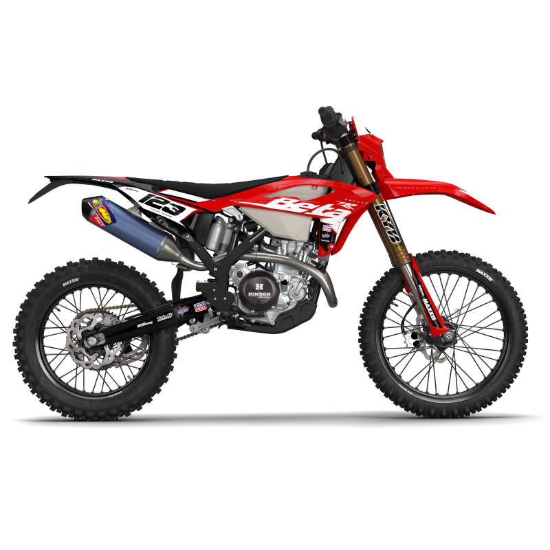 Kits déco moto Beta Racing Black pour motos Beta RR, RX, Xtrainer, LC