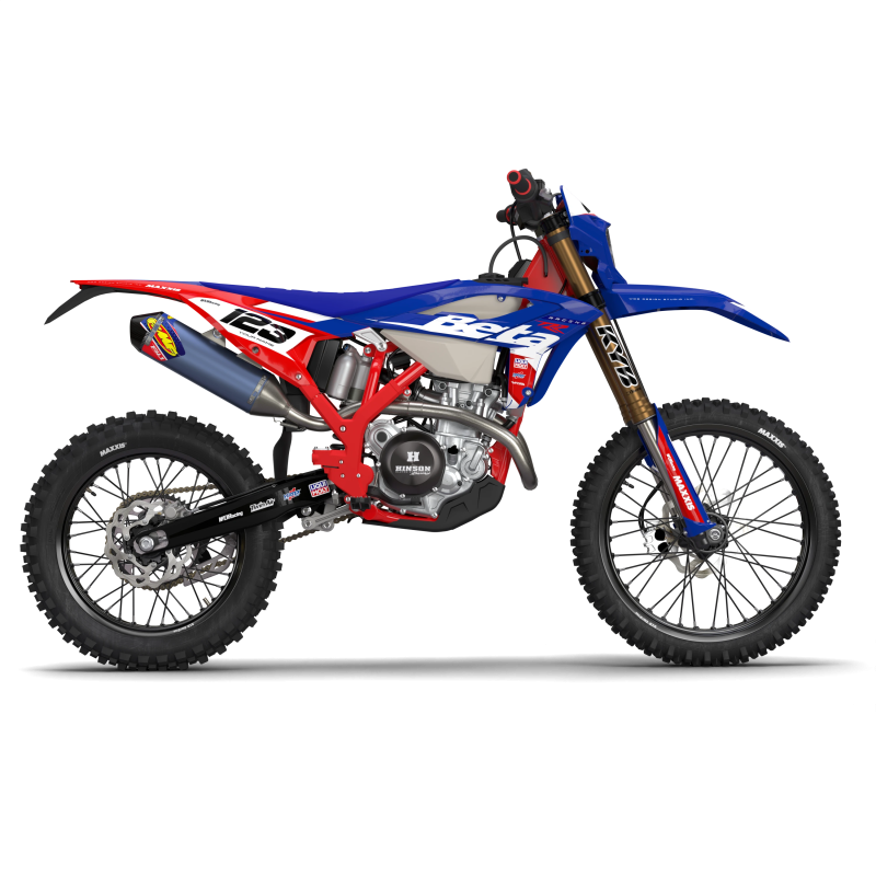Kits déco moto Beta Racing Bleau pour motos Beta RR, RX, Xtrainer, LC