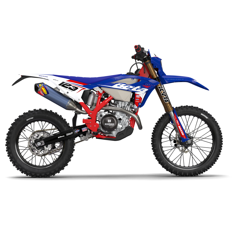 Kits déco moto Beta Racing White pour motos Beta RR, RX, Xtrainer, LC