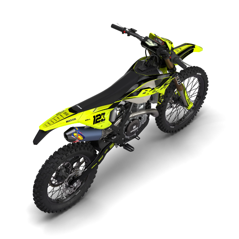 Graphics kit Beta Racing Yellow Fluo for Beta RR, RX, X trainer, LC