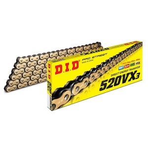 Catena DID 520VX3 120 Maglie (giunto a clip)