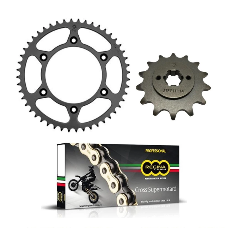 Sprockets and chain kit JT-Husqvarna SM/WRE 125