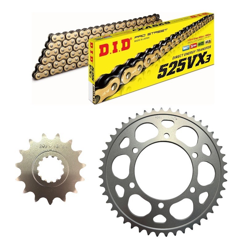 Kit catena-corona-pignone PBR alluminio-DID | Yamaha Tenere 700
