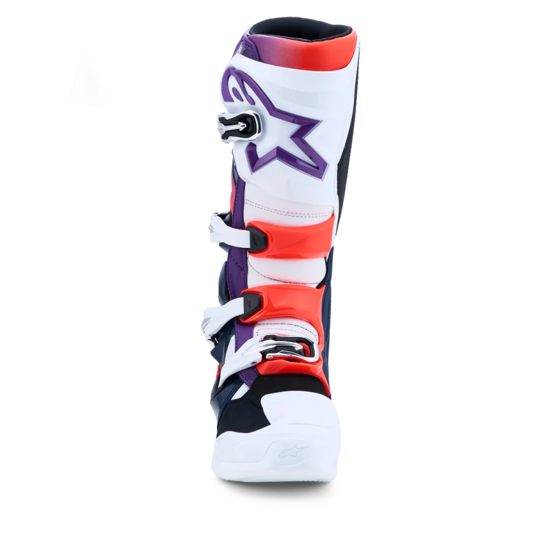 Stiefel Alpinestars Tech 7 2025+ Purple White Dark Blue Red Fluo