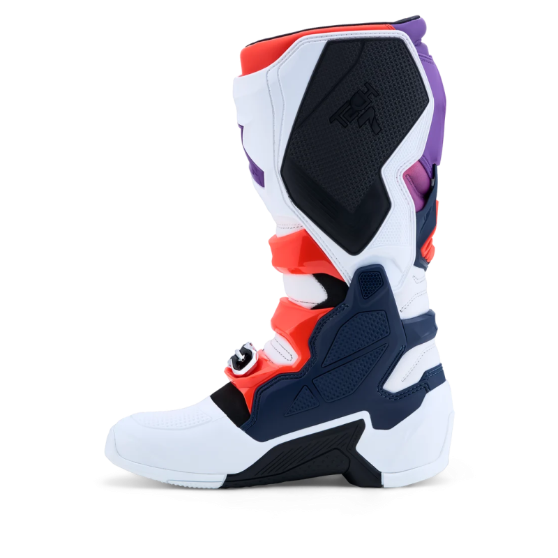 Boots Alpinestars Tech 7 2025+ Purple White Dark Blue Red Fluo