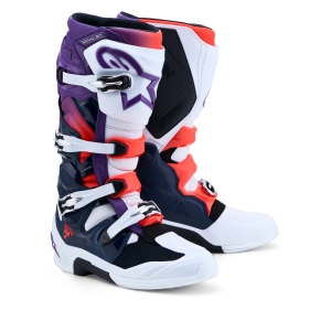 Stivali Alpinestars Tech 7 2025+ Purple White Dark Blue Red Fluo