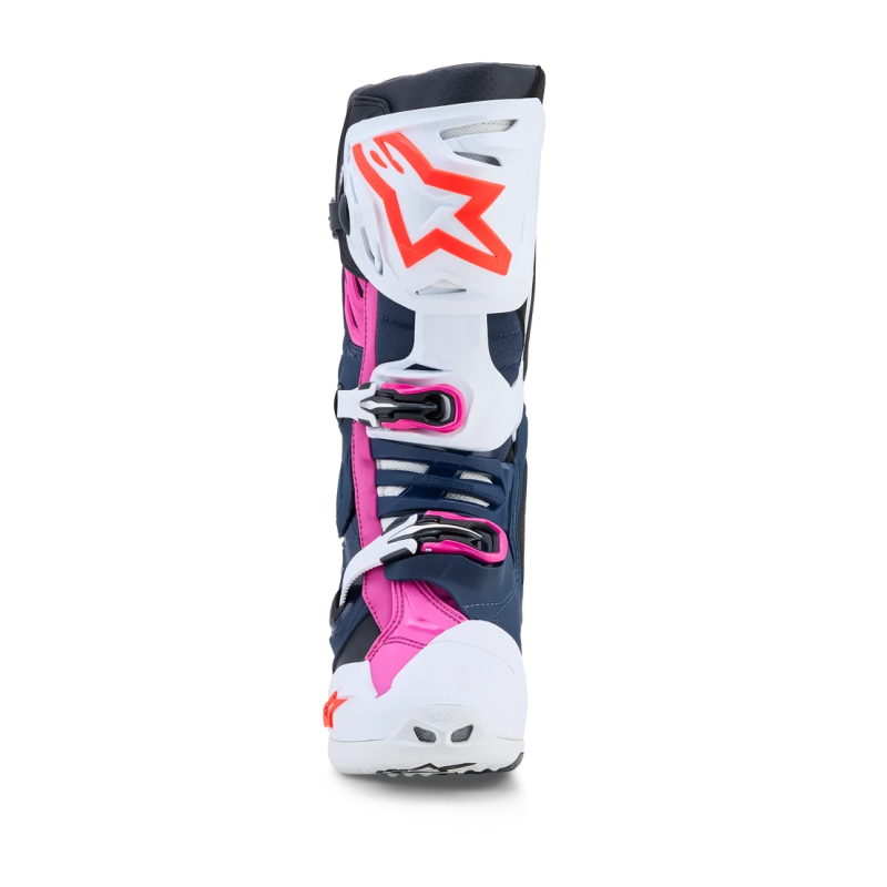 Stivali Alpinestars tech 10 Supervented Dark Blue White Black Fuxia
