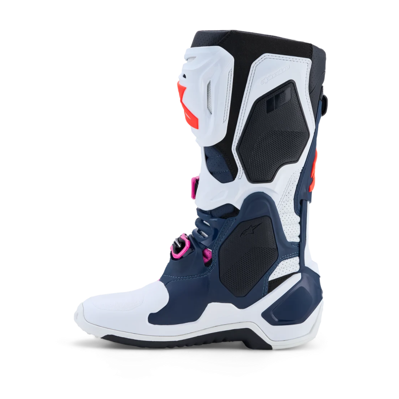 Stiefel Alpinestars Tech 10 Supervented Dark Blue White Black Fuxia