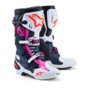 Stiefel Alpinestars Tech 10 Supervented Dark Blue White Black Fuxia