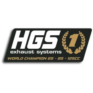 Aufkleber Endschalldämpfer HGS 1 Stk.