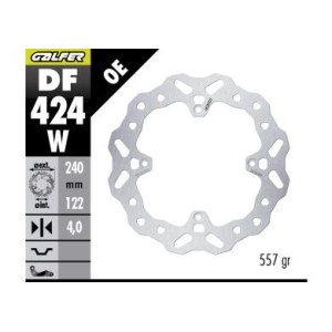 Rear brake disc Galfer 240mm | Kove 800 Rally