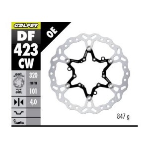 Disco freno anteriore flottante Galfer 320mm | Kove 800 Rally