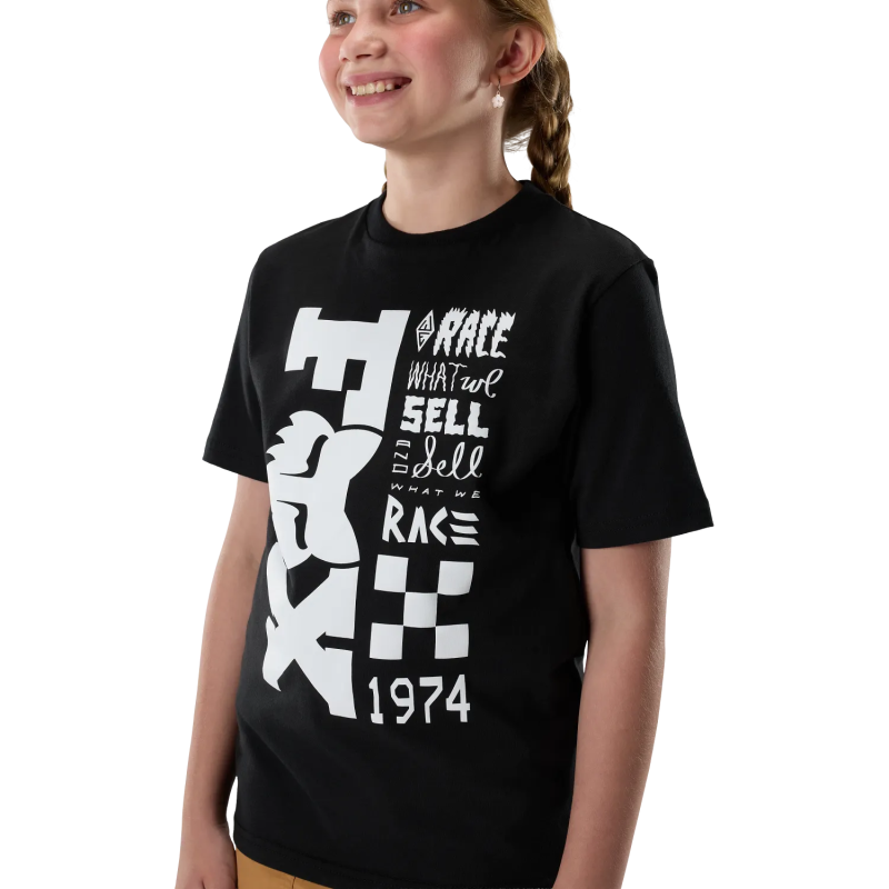 T-Shirt FOX Youth Bend Black