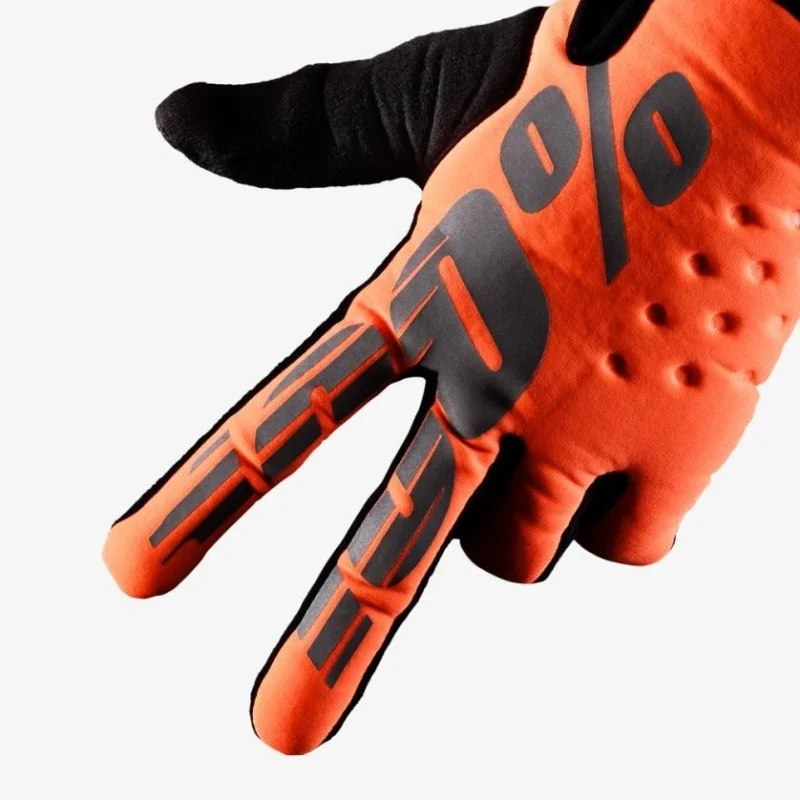 Winter Gloves 100% Brisker Orange 3776 100% Gants cross