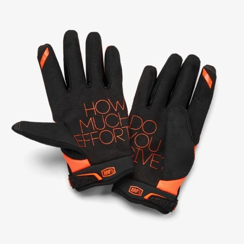 Winter Gloves 100% Brisker Orange 3776 100% Gants cross