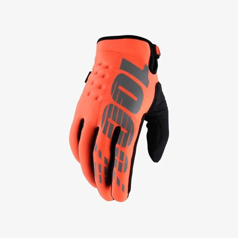 Winter Gloves 100% Brisker Orange 3776 100% motocross-handschuhe