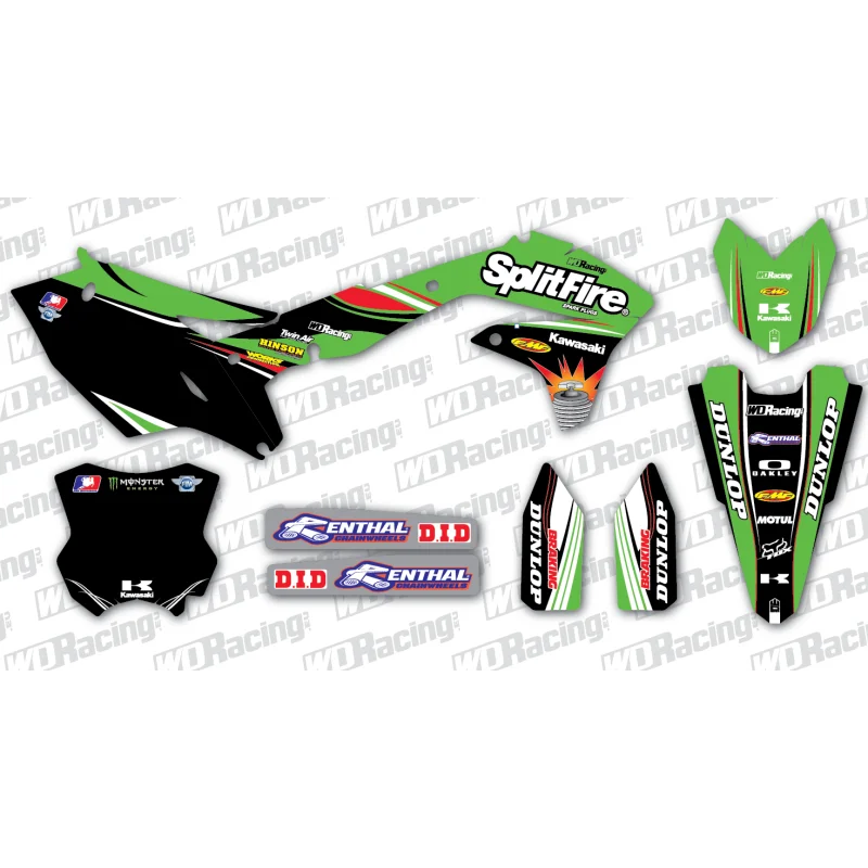 Graphics Kit Kawasaki Splitfire WDGSPLIT WD Graphics KAWASAKI