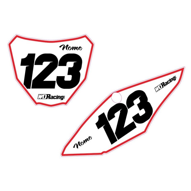 Number plates decal Honda-Base Base-Hon WD Graphics Honda