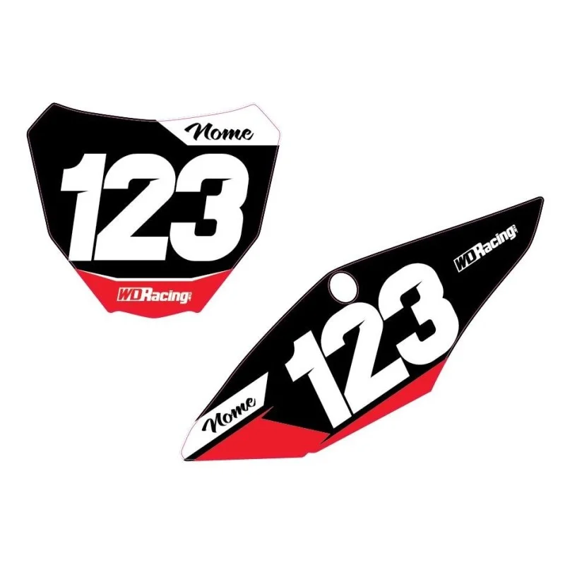 Number plates decal Honda-Race1 Race1-Hon WD Graphics Honda