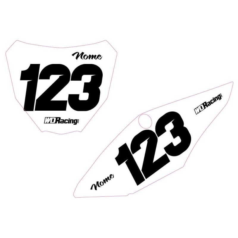 Number plates decal Honda-Solid SOLID-Hon WD Graphics Honda