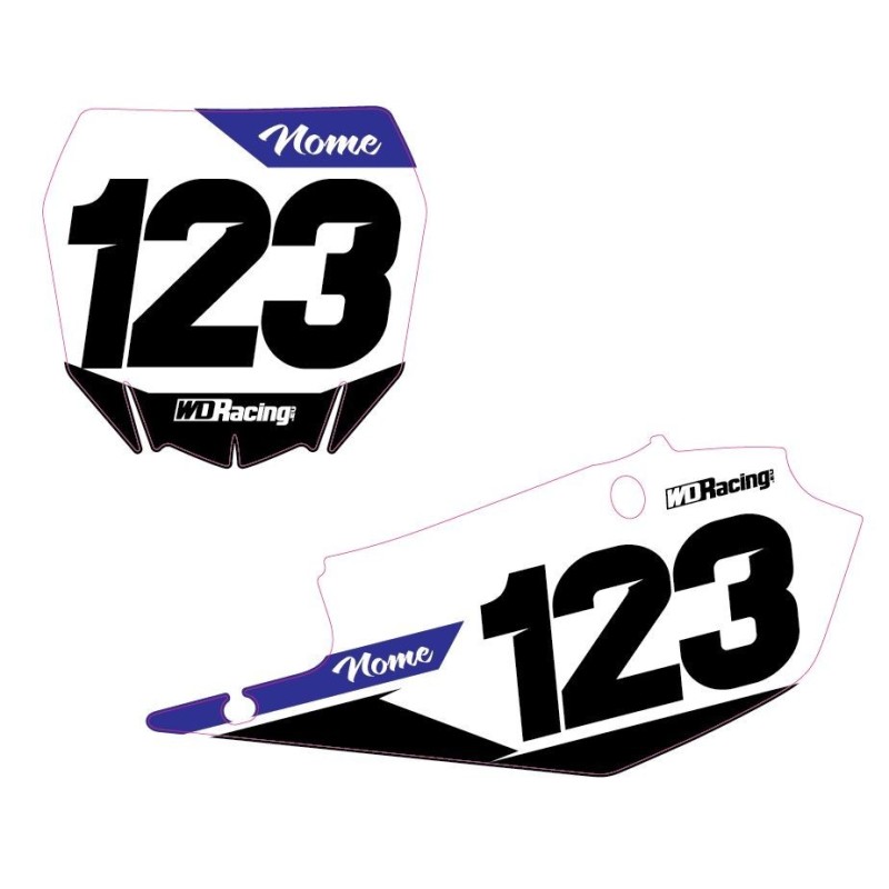 Number plates decal Yamaha-Race2 RAC2-YAM WD Graphics Yamaha