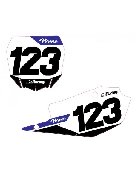 Number plates decal Yamaha-Race2 RAC2-YAM WD Graphics Yamaha