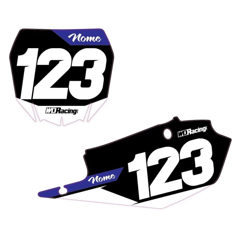 Number plates decal Yamaha-Race2 RAC2-YAM WD Graphics Yamaha