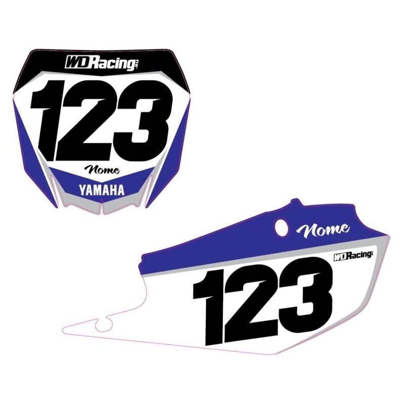 Number plates decal Yamaha-Factory FACT-YAM WD Graphics Yamaha