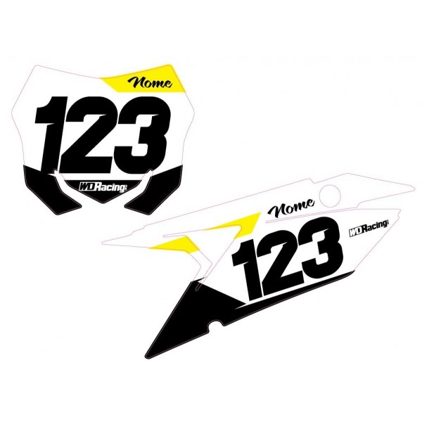 Number plates decal Suzuki-Race2 RAC2-SUZ WD Graphics Suzuki