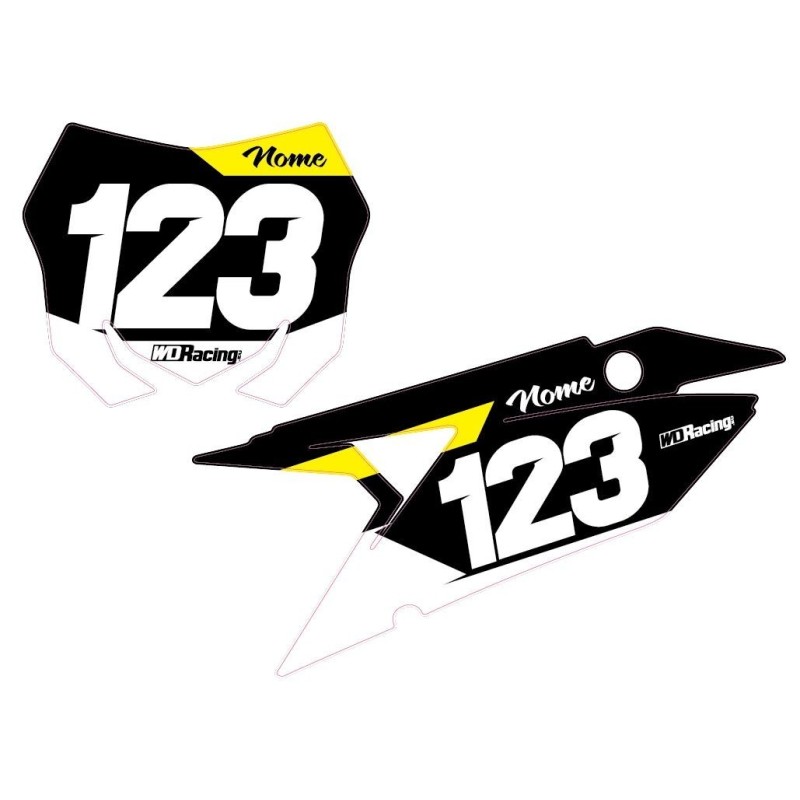 Number plates decal Suzuki-Race2 RAC2-SUZ WD Graphics Suzuki