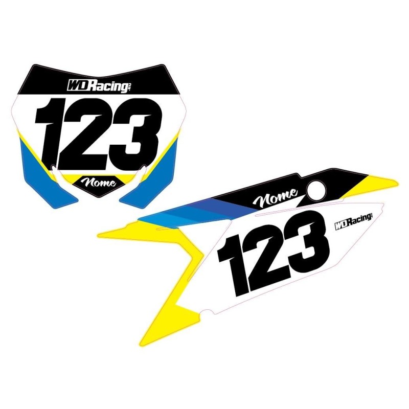 Number plates decal Suzuki-Factory FACT-SUZ WD Graphics Suzuki