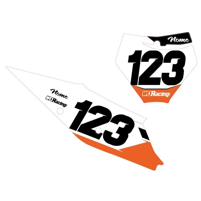 Number plates decal KTM-Race1 RAC1-KTM WD Graphics KTM