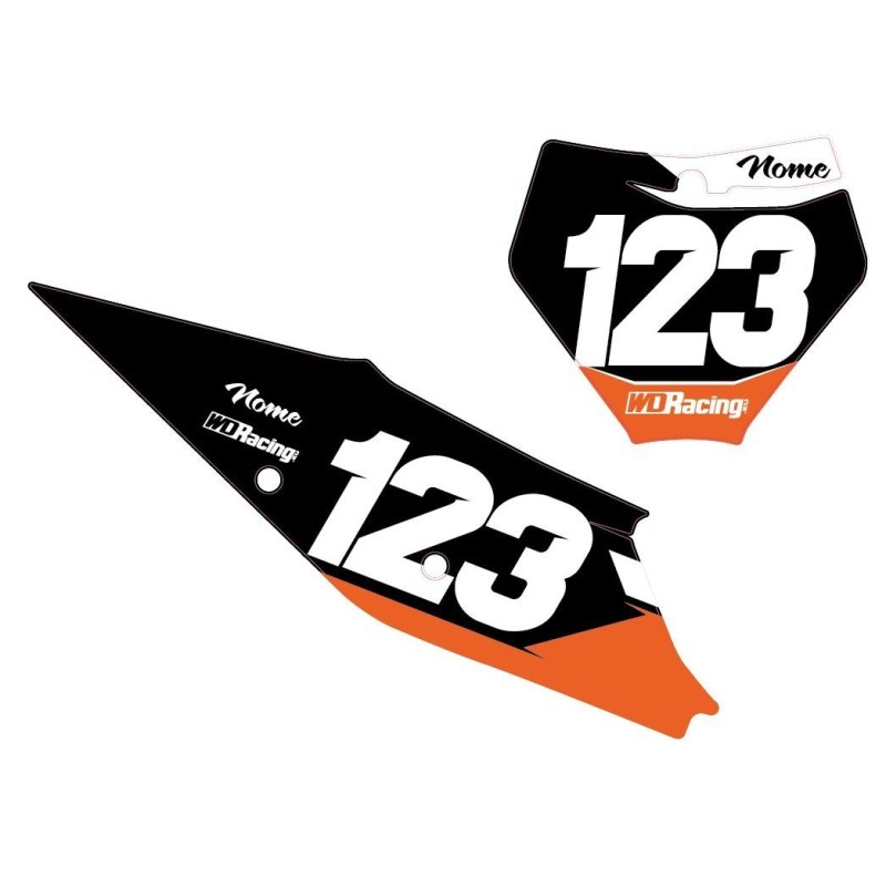 Number plates decal KTM-Race1 RAC1-KTM WD Graphics KTM