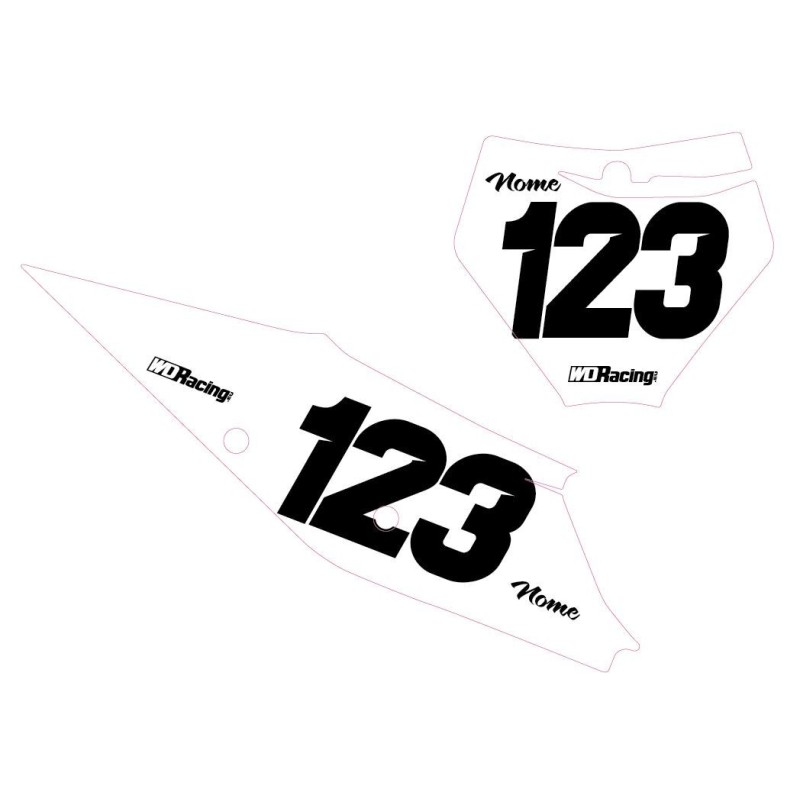 Number plates decal KTM-Solid SOLID-KTM WD Graphics KTM