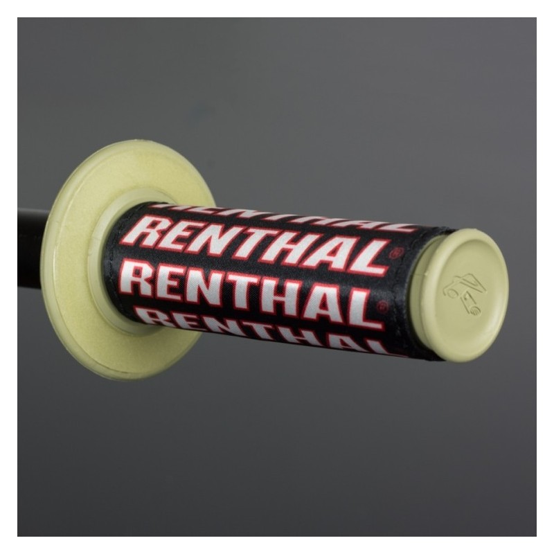 Clean Grip Renthal Red-Black g190 Renthal  Poignées en caoutchouc