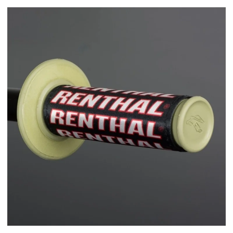 Clean Grip Renthal Red-Black g190 Renthal  Poignées en caoutchouc