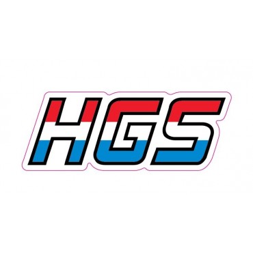 Decal Logo HGS 3 pz AdesivoHGS  Sponsoraufkleber